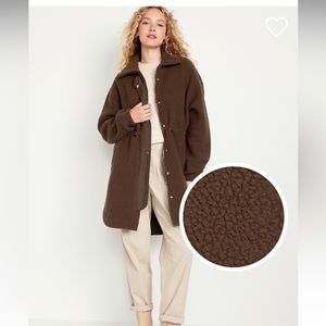 Long Sherpa parka brand new w/o tags.